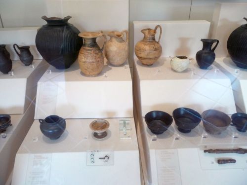 Baths of DiocletianGrave goods from Osteria dell Osa Necropolis. Didn’t take notes but these are fro