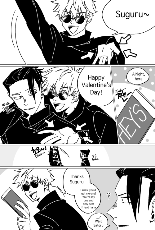 jjks-dodo:Valentine’s Day SSS trioThe comic was a collab with my friend.