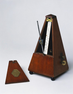 design-is-fine:  Johann Nepomuk Mälzel, Metronome, 1895-1900. © Museum des Staatlichen Instituts für Musikforschung, Berlin. Photo: Oliver SchuhFrench Etienne Loulié invented the metronome in 1696. Dutch Dietrich Nikolaus Winkel and German Mälzel