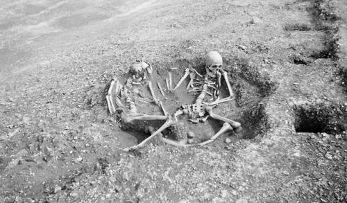 markoferko: Paul Nash: Nest of the skeletons (the last defenders of Maiden Castle), 1935 (via)