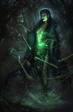 adarkerbeauty:  Swamp Witch by EmmanuelMadailArt  