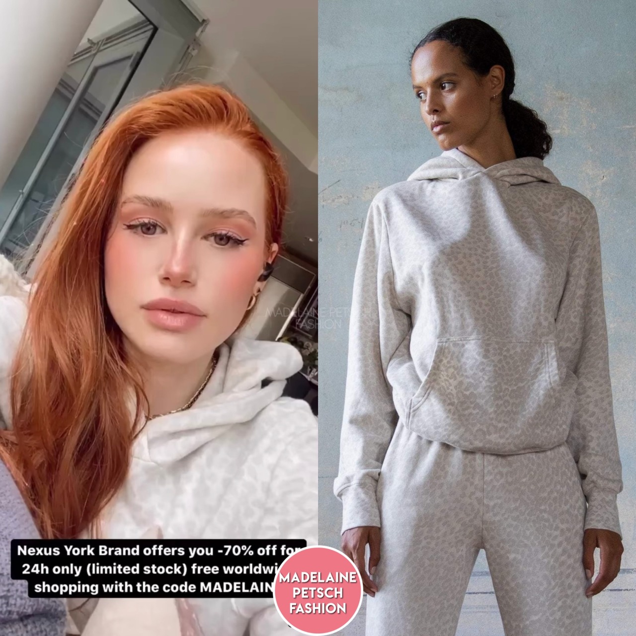 Madelaine Petsch Fashion — Instagram Stories. Madelaine wore her Louis