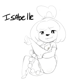 whackyscissors:  So I did some characters from that Animal CrossingThere was some neat suggestions, I ended up choosing these three:Isabelle was gonna be Imminent, I mean she’s everywhere, and its only natural for me to draw her. and I secretly love