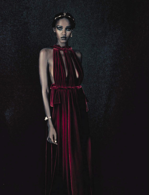 vmagazine:A UNIQUE STYLE - model: Leila Nda - photographer: Paolo Roversi - fashion editor: Panos Yi