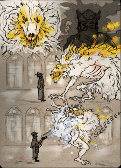 etaedraws:  Yharnam could really use a fire