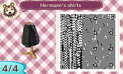 kochokoi:  i saw a lovely qr code of newton’s shirt awhile back and wanted to make one for hermann as well since i didn’t see any out there already ( u v u)* i might try to make one for the parka later on depending how hard it’ll be to pull off