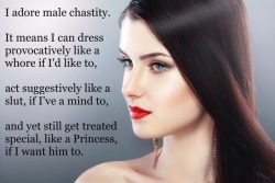 chastity-cockteasing:  Chastity teasing femdom captions