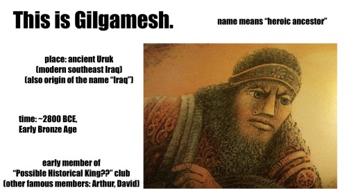 mostlydeadlanguages: A brief text history of Gilgamesh, put together for my students.