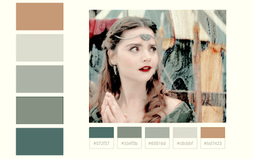 Clara Oswald + colour palette