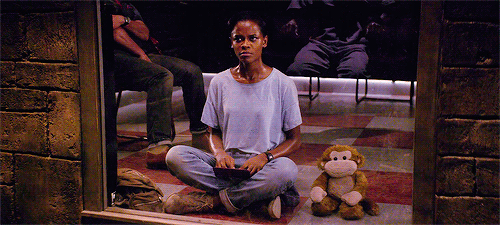 shhuri:Letitia Wright as Nish in Black Museum.
