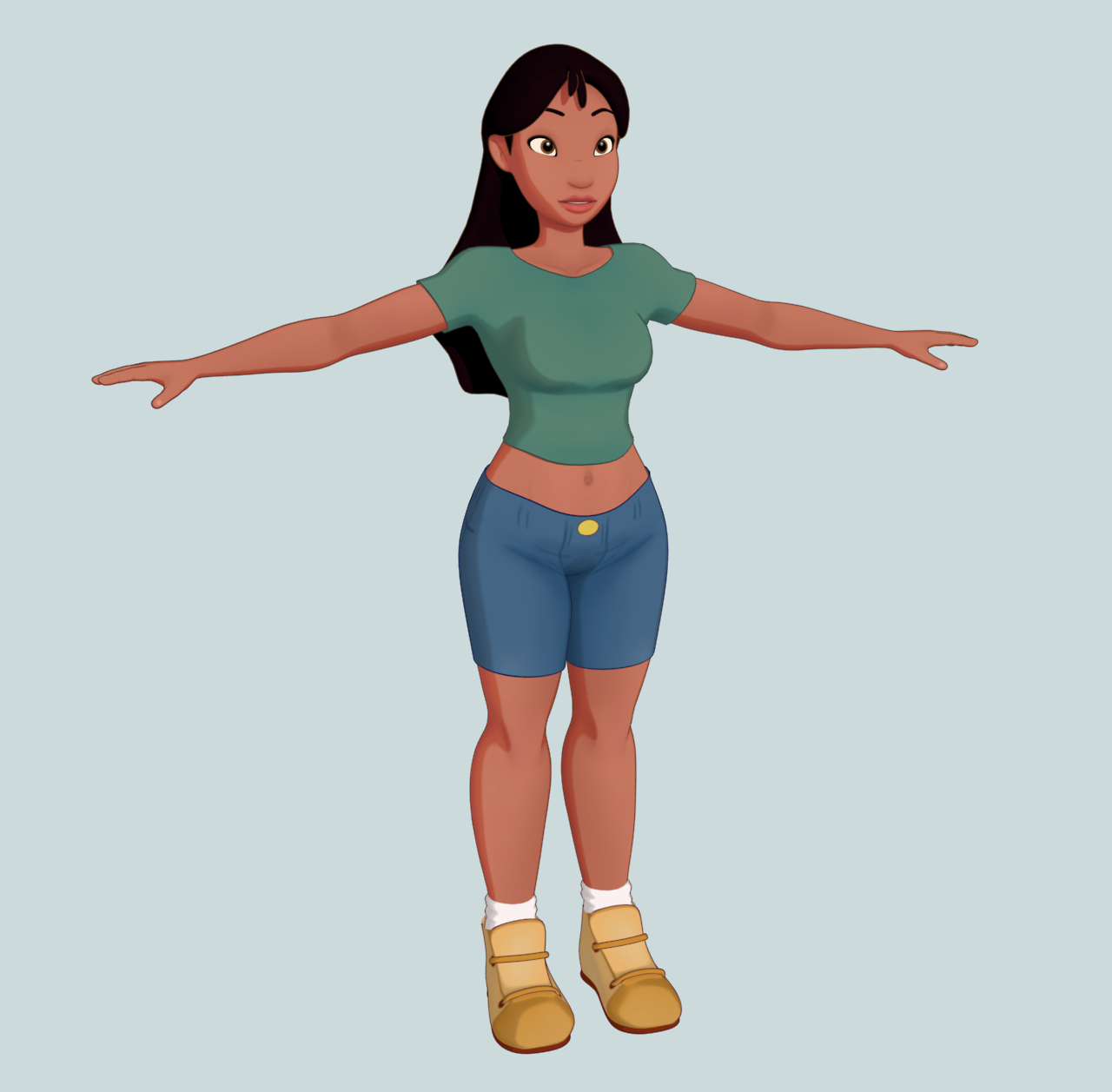 chillguydraws: skuddpup:  Update on Nani! I got some clothes for her now! I think