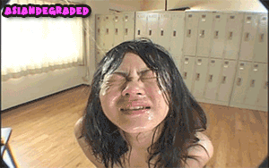 dumb-submissive-gook:  look at how much she loves it! she knows she deserves every drop of this hot piss. she was probably begging to be stripped and peed on~