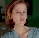 thexfilesgifs:Scully in scrubs requested by anonymous