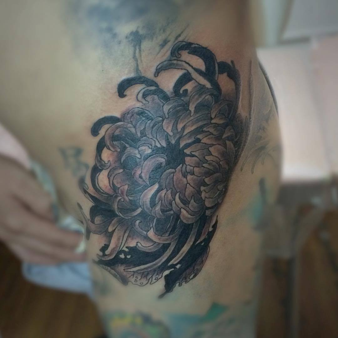 #crisantemo #chrisanthemum #flor #flower #japanese #japones #asia #tattoo #tatuaje