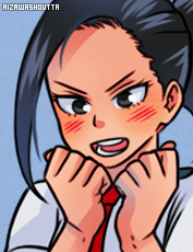 aizawashoutta:  YAOYOROZU MOMO | HEROINE: CREATI | o(〃＾▽＾〃)o  ↳ Happy Birthday to my sweetheart Elly @usagiyamah ~ ★  