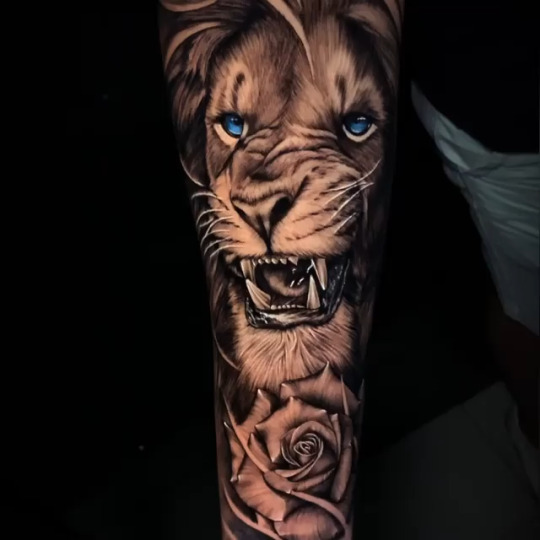 Realistic Lion Tattoo #tattoo #ink #art #realistic #colorful #idea #design #lion #tattoo#ink#art#realistic#colorful#idea#design#lion