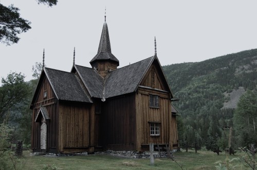 theglowbox: Nore Stavkyrkje - Norway Built in 1167 in the Nummedals-type architectural style unique 
