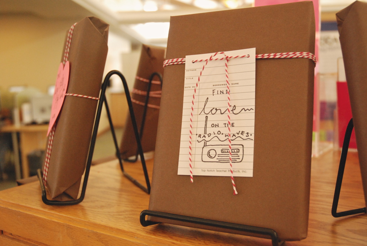 the-book-ferret:  Blind Date with a Book at my Library!