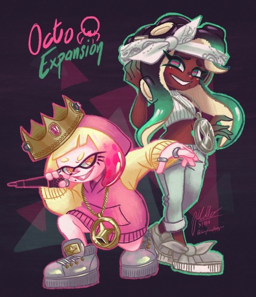 jvk-illustrations: S H A R K  B Y T E SSplatoon 2 octo expansion fanart