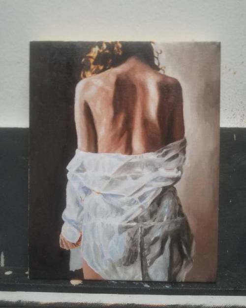 electricsexdoll:  mrdanberberich:  Almost done. Haven’t done a piece of @electricsexdoll in ages.  _________  #WorkInProgress #WIP #Sketch #Art #ModernArt #FineArt #OilPainting #OilOnCanvas #Artistic #Acrylic #Portrait #ContemporaryArt #WinsorNewton
