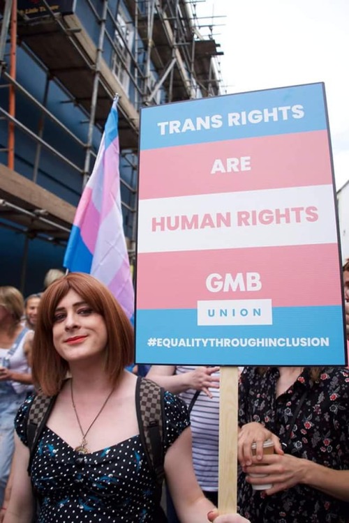 Proud to march with 5,000 others in support of trans rights