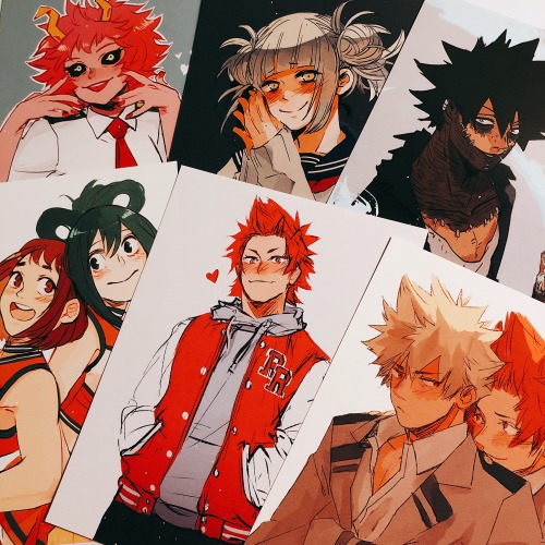 Misc fandom prints are now available on both the US and Global shops! BNHA, HQ, KnY, DC/Marvel and m