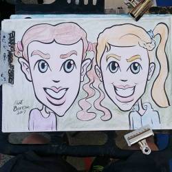 Doing caricatures at Dairy Delight! Ice cream