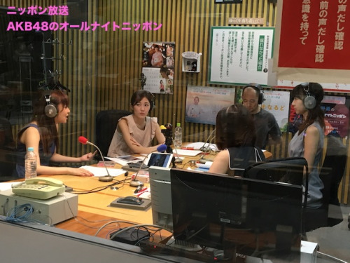 mayuwatanabe:   Sashihara Rino, Watanabe Mayu, Kashiwagi Yuki, Yamamoto Sayaka and Miyawaki Sakura on ANN 8/24