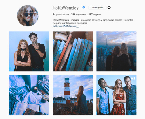 Si Rose Weasley tuviese Instagram…