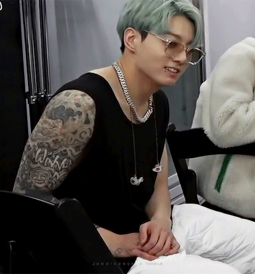 I Cant Believe We Actually Got To See Jungkook In Sleeveless With His Entire Tattoos Sleeve On Display