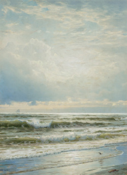 catonhottinroof:  William Trost Richards  (1833-1905)  Luminist Coastal Scene 