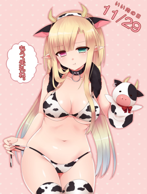 getyournekoshere: Some cute cow girls &lt;3Source