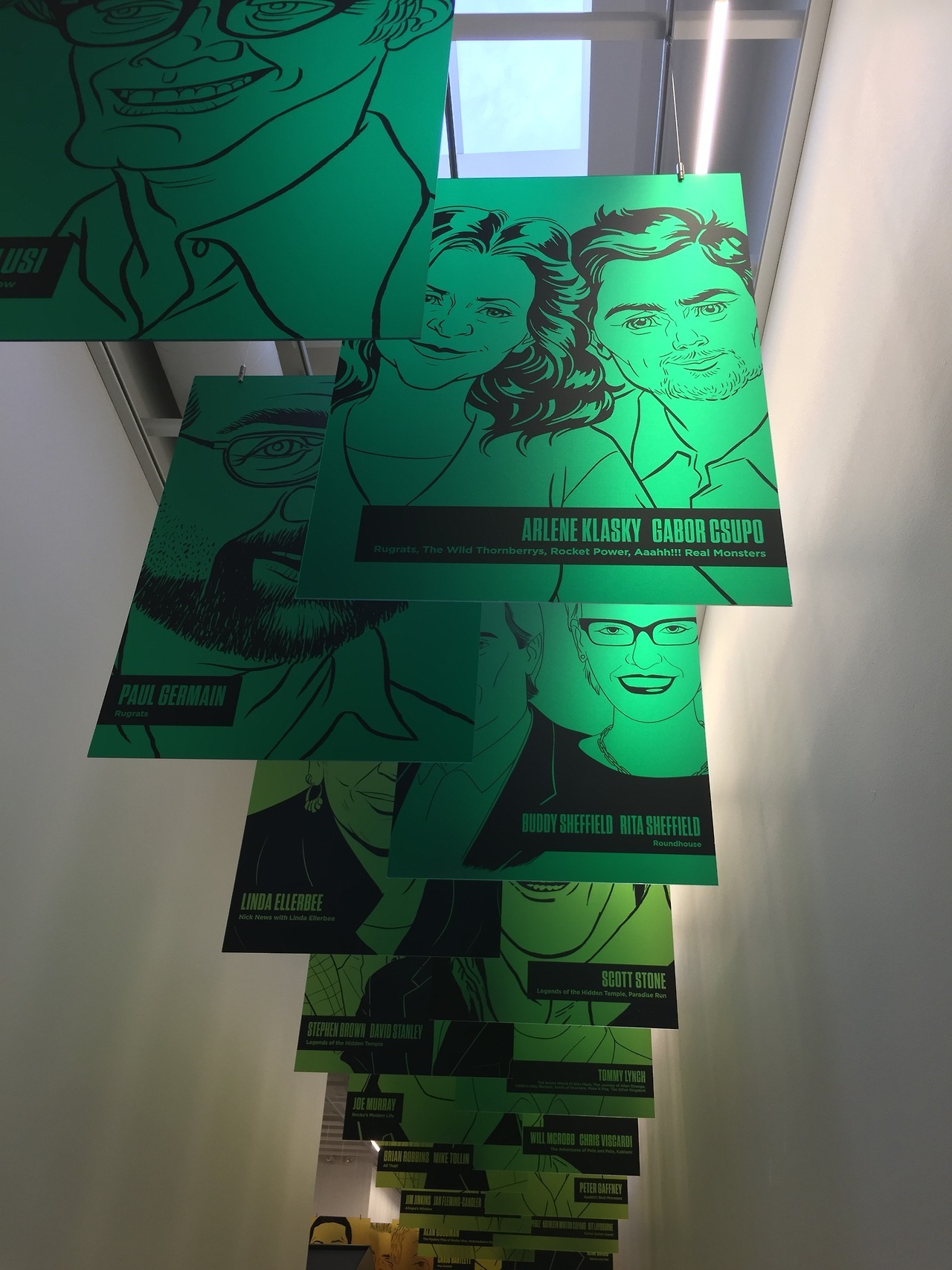 thesplatofficial: nickanimationstudio:  The new Creator Hall at Nick Burbank pays