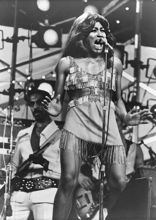 twixnmix:Ike &amp; Tina Turner performing at the Schaefer Music Festival at Central Park in New York City, July 1971.  