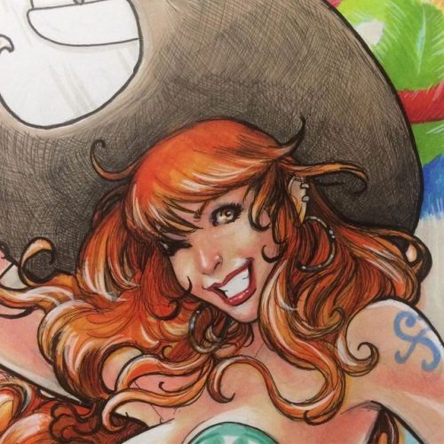 Work in progress - color!(Nami - One Piece)@onepiece_staff #onepiece #namionepiece #pirate #drawing 