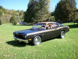 therealcarguys:  1973 340 Plymouth Duster [OC] [4000 x 3000] - http://amzn.to/1bxGVMr