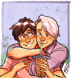 jannelle-o:  @inkyshark:Yuri and Viktor,