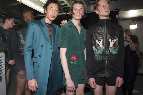 Backstage at London Collections Men - Topman Design SS17