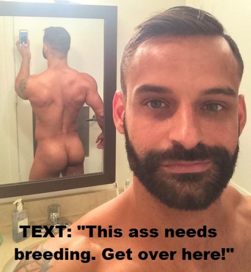 dilf-fan:DAVID BENJAMIN WANTS HIS BEEFY ASS FILLED WITH MAN SPUNK