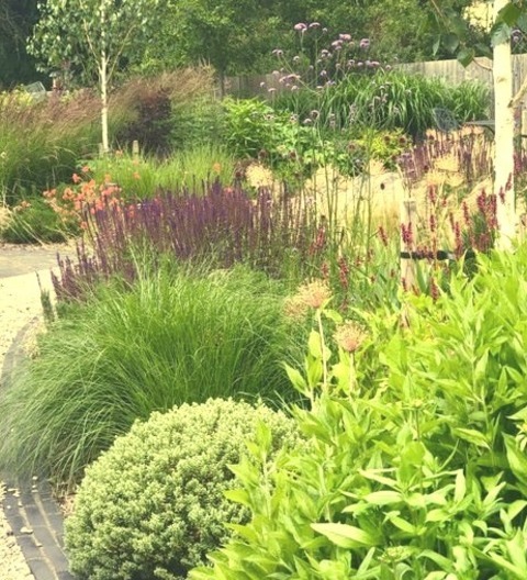 Contemporary Landscape - LandscapeHere Is An Illustration Of A Sizable, Modern, Full-sun Backyard Stone