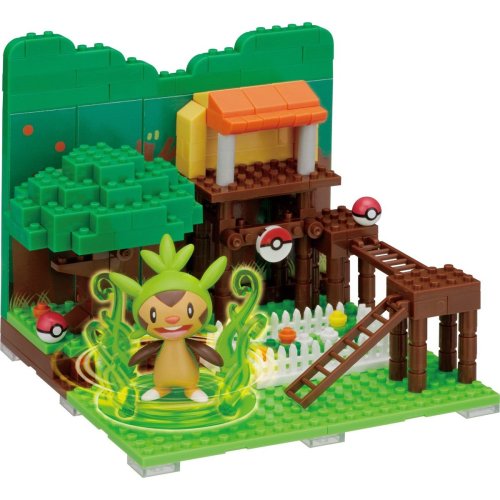 Pokemon + Nanoblock Collection Pikachu and Battlefield Set (¥ 2,303 - Now Available) Chespin and Tre