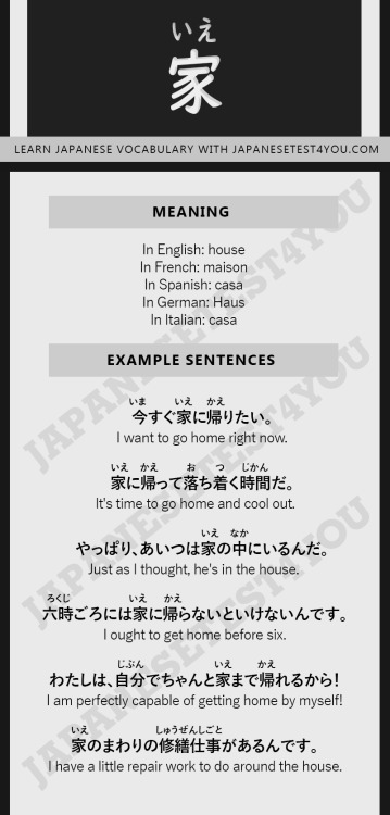 Learn Japanese vocabulary with infographic