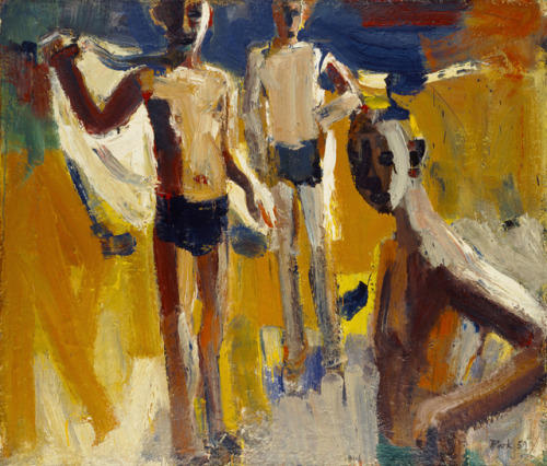 Three Bathers   -   David Park , 1958American, 1911-1960oil on canvas ,50 x 57.75 in.