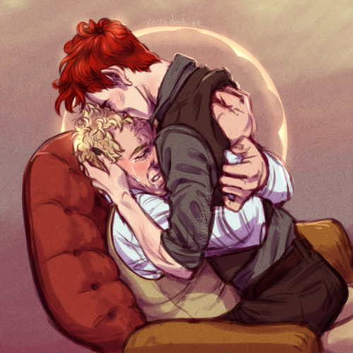 mundycide: thegoodomensdumpster: mundycide:  Freedom to Love sequel to this art i made a few months 