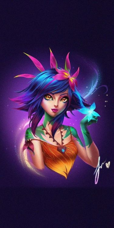 1080x2160 Beautiful, Neko, League of Legends, art wallpaper @wallpapersmug : bit.ly/2EBfd6v -