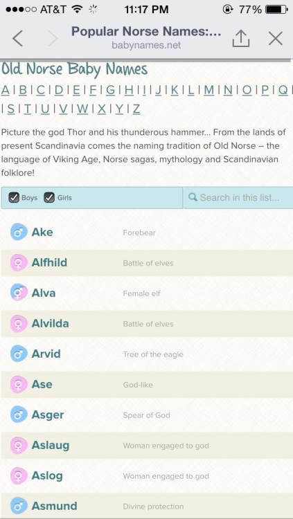 aro-ace-wonderwoman: So in winterguard we’re choosing viking names for ourself and I came acro
