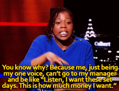 sandandglass:  Stephen Colbert talks to Naquasia LeGrand. 
