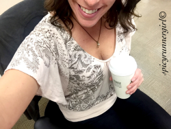 spicyrunnergirl:  Happy Friday my dear Tumblrs! I hope y'all are have a great morning so far! Office selfie because I really needed a pumpkin spice latte this morning. 🙈   Have a great day and be the reason someone smiles today. 💋💋