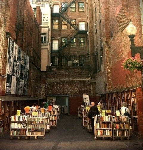 Outdoors, Brattle Book Shop, Boston, Massachusetts