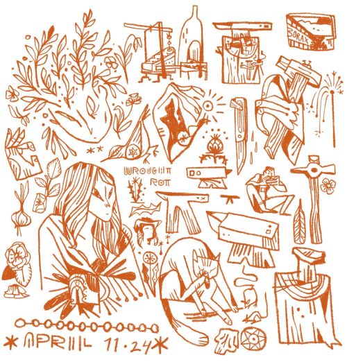 Forced Myself To Fill A Page - April 2024 - Pam Wishbow